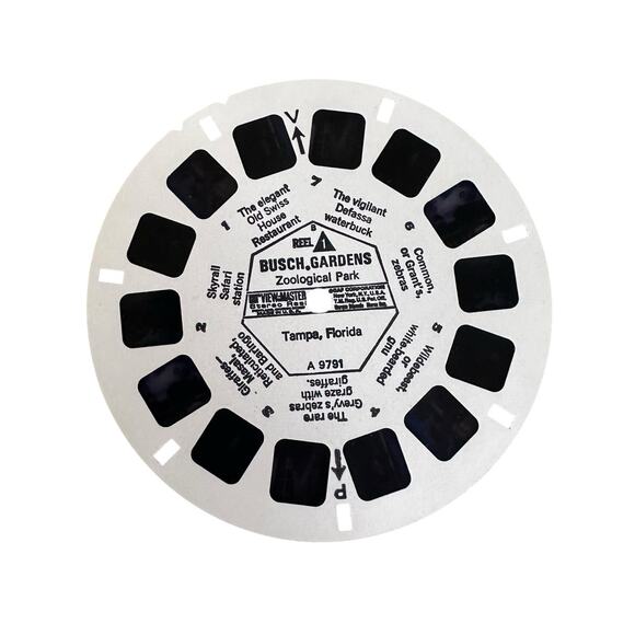 GAF View Master A979 Busch Gardens Zoological Tampa Florida GAF 3 Reels Booklet - Picture 8 of 10